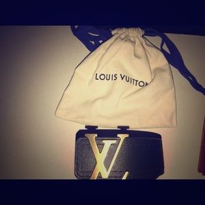 Black/Brown Louis Vuitton Size 36 Belt